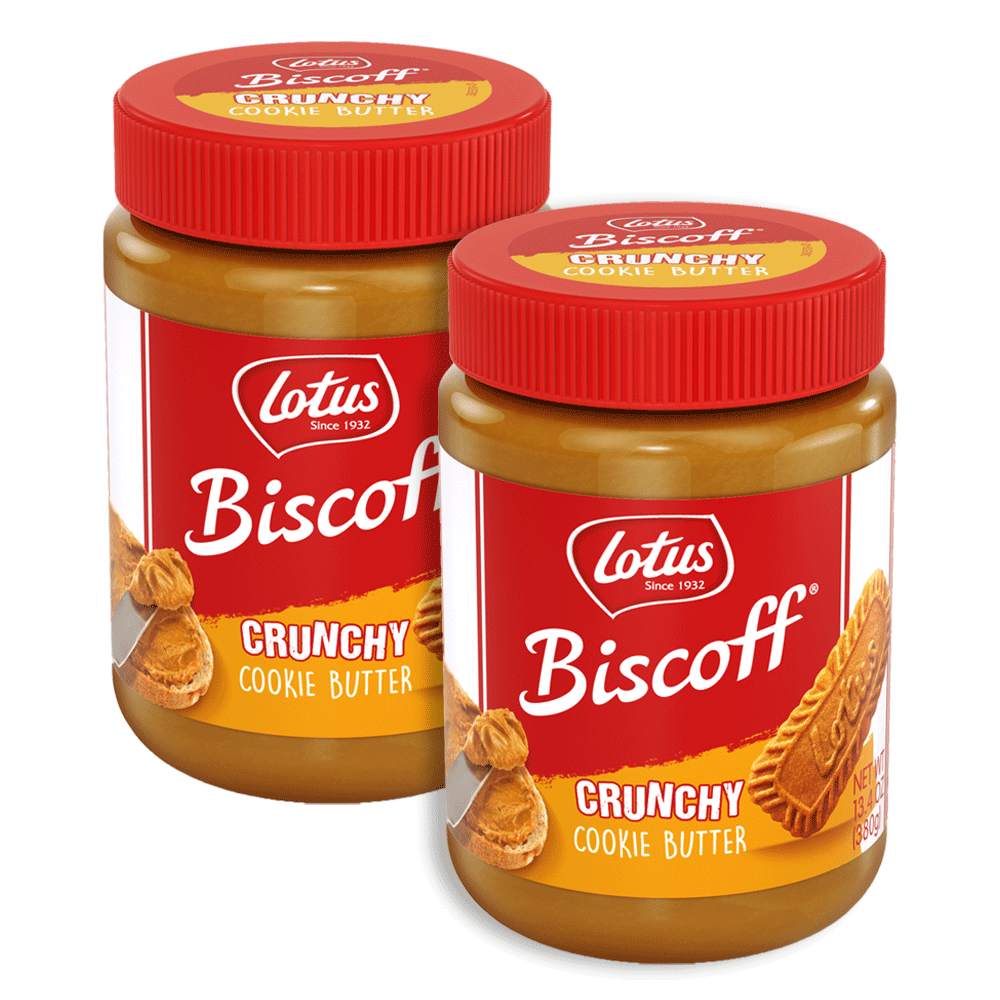 Lotus Biscoff Crunchy Cookie Butter - 2 Jar Pack